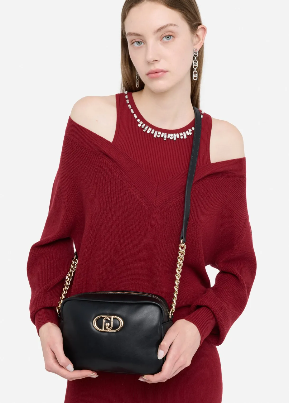 Liu Jo Sac à bandoulière format moyen LaPuffy|Femme Sac Bandoulière