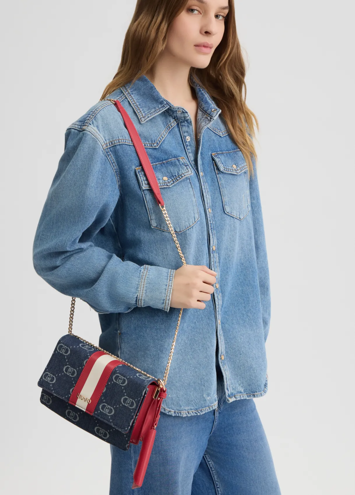 Liu Jo Sac à bandoulière petit format jacquard|Femme Sac Bandoulière