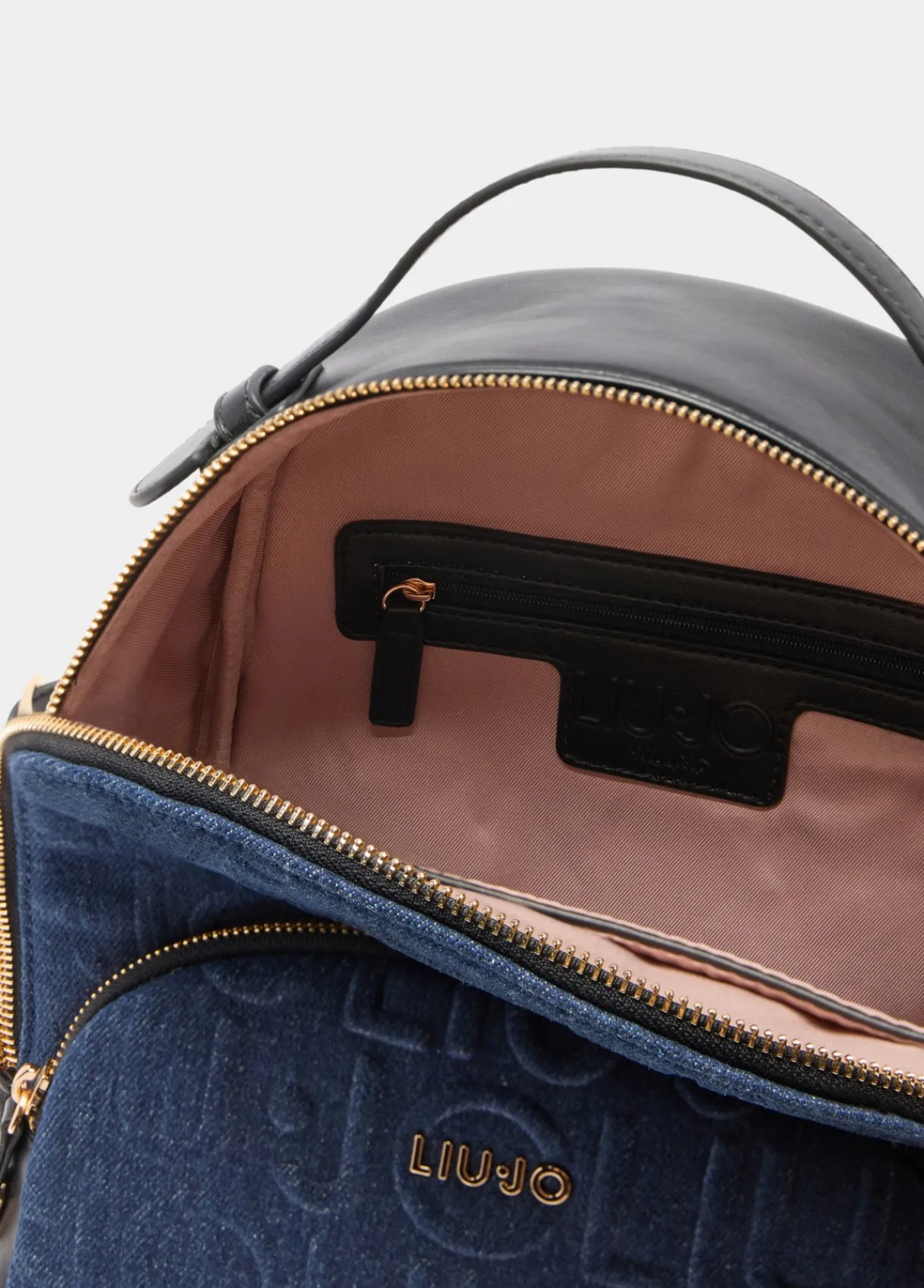 Liu Jo Sac à dos format moyen en toile denim|Femme Sac À Dos