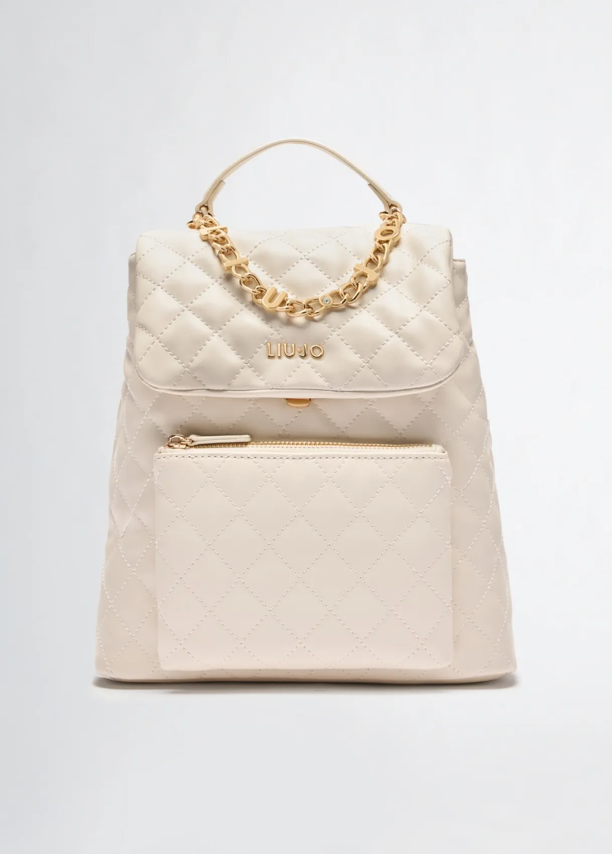 Liu Jo Sac à dos matelassé couleur crème|Femme Sac À Dos