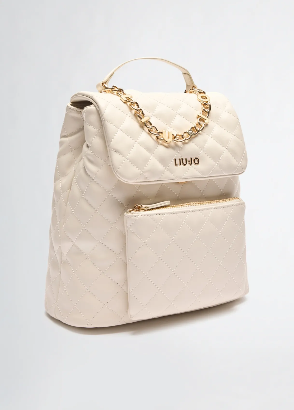 Liu Jo Sac à dos matelassé couleur crème|Femme Sac À Dos