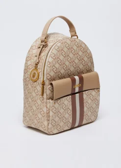 Liu Jo Sac à dos monogrammé avec charm|Femme Sac À Dos