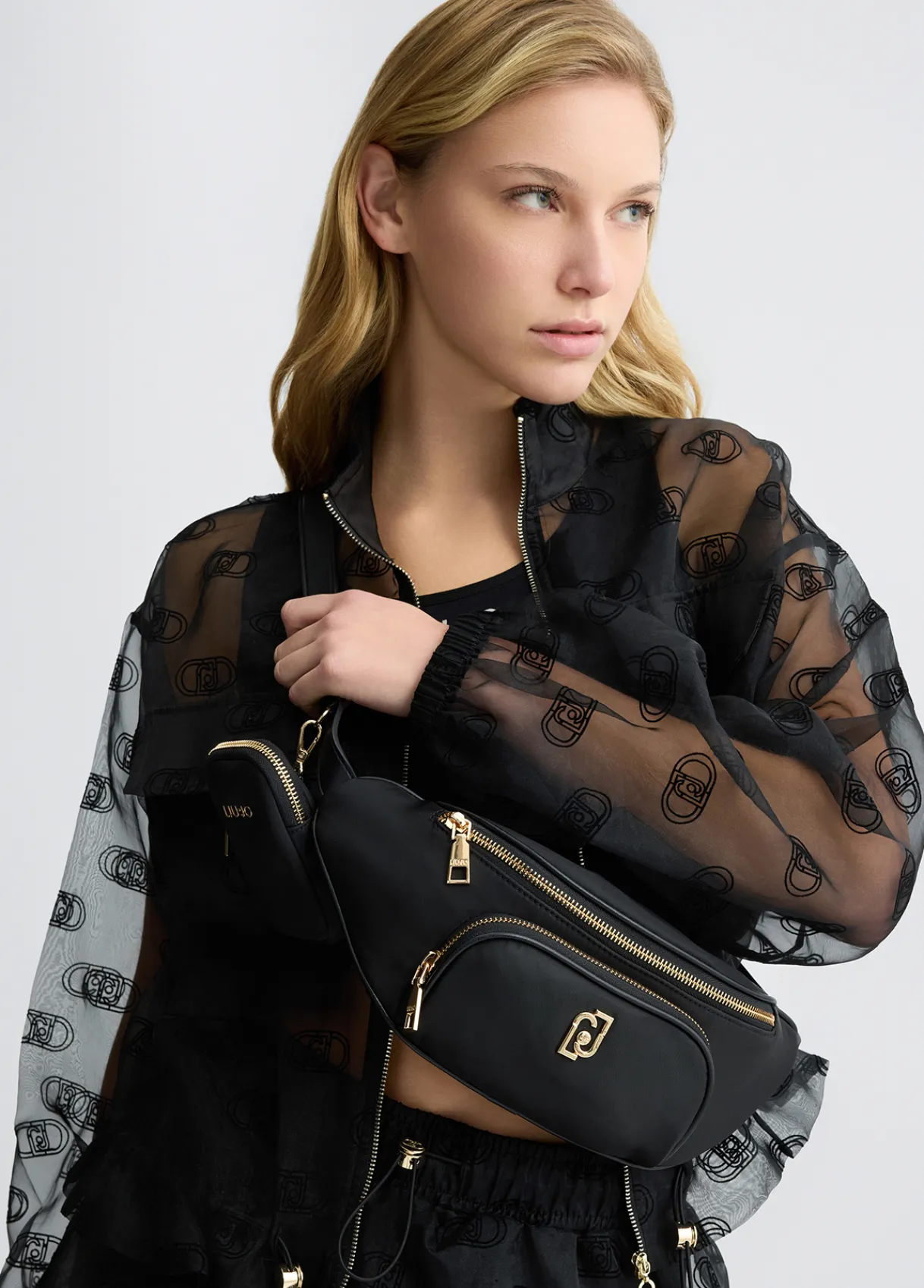 Liu Jo Sac banane en nylon avec charm|Femme Sacs Ceinture