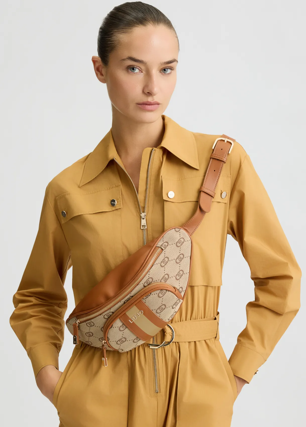 Liu Jo Sac banane jacquard avec logo|Femme Sacs Ceinture