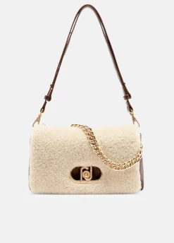 Liu Jo Sac format moyen LaPuffy en tissu polaire Teddy|Femme Sac Bandoulière