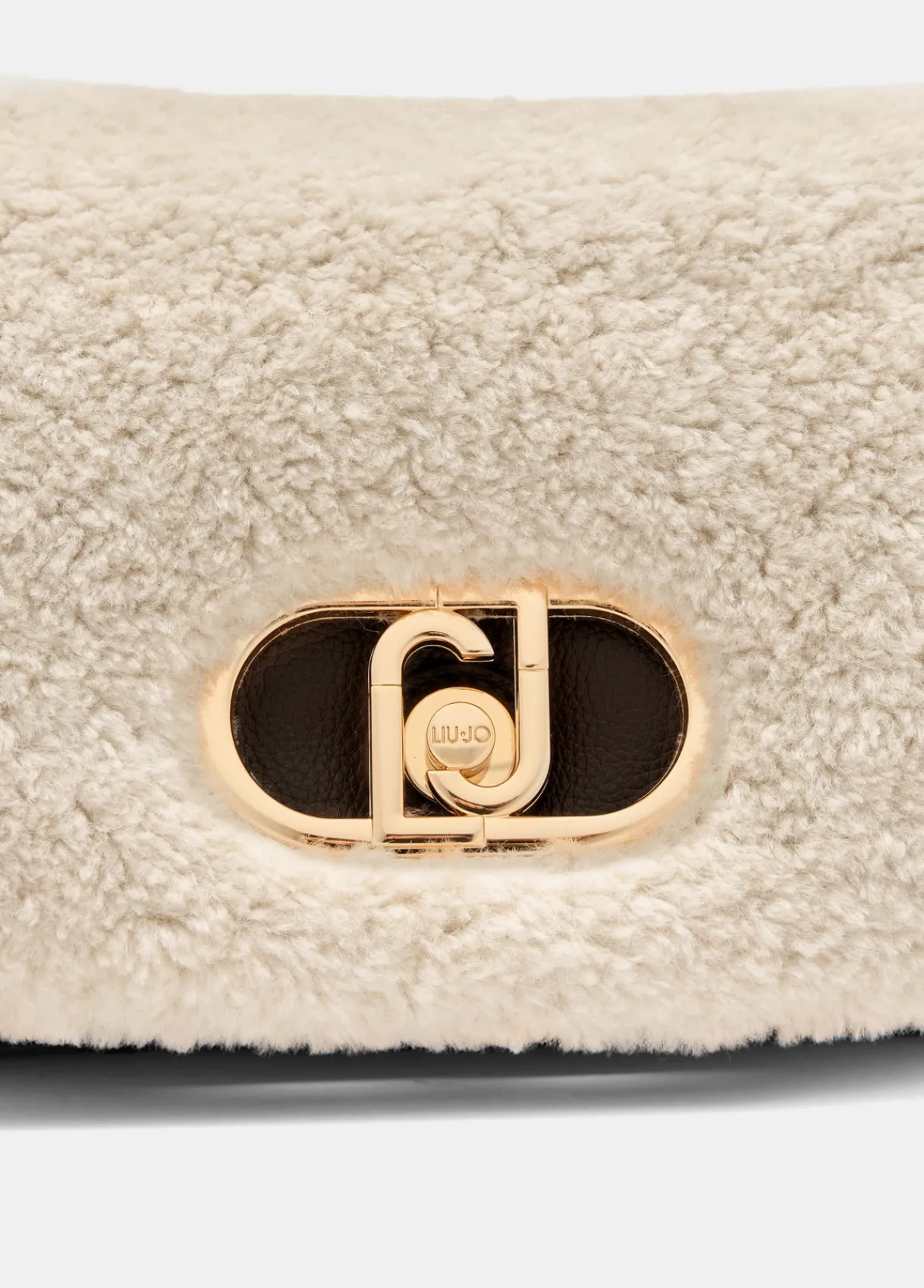 Liu Jo Sac format moyen LaPuffy en tissu polaire Teddy|Femme Sac Bandoulière