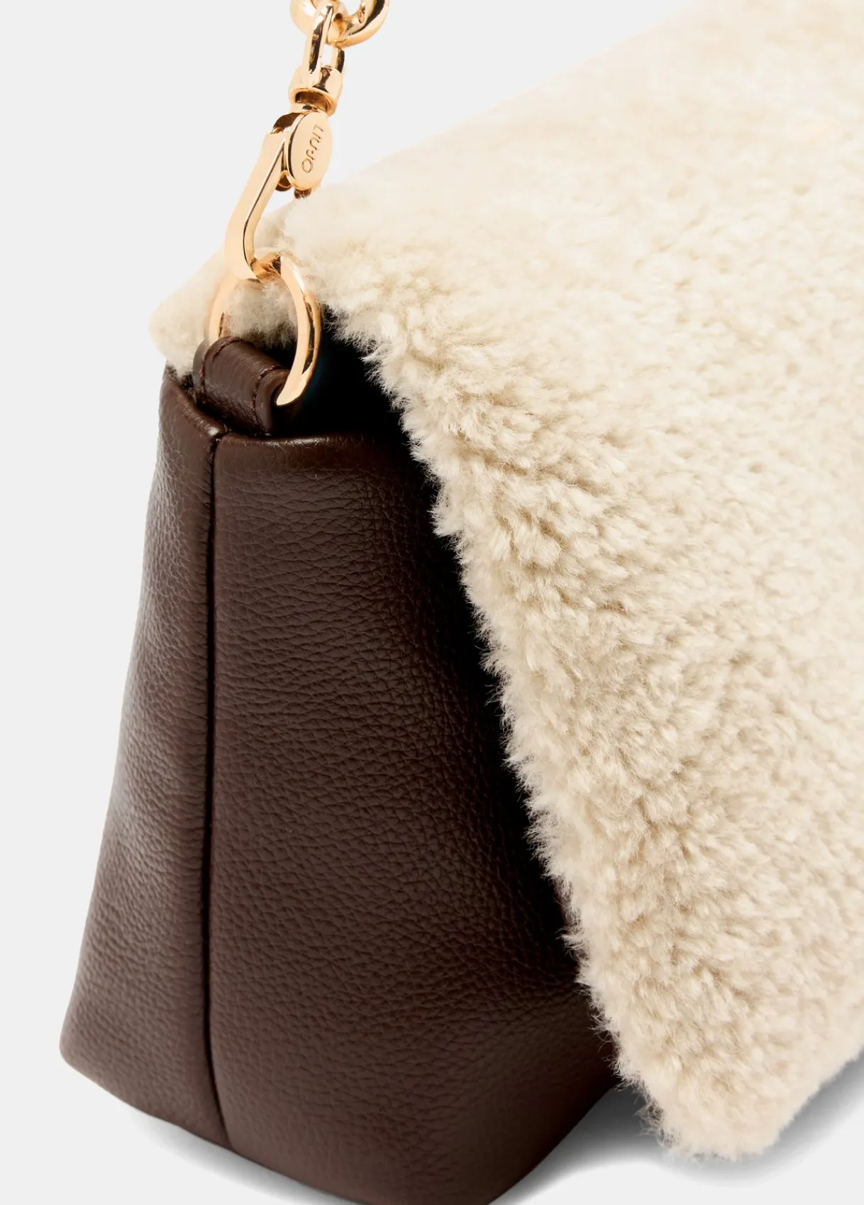 Liu Jo Sac format moyen LaPuffy en tissu polaire Teddy|Femme Sac Bandoulière