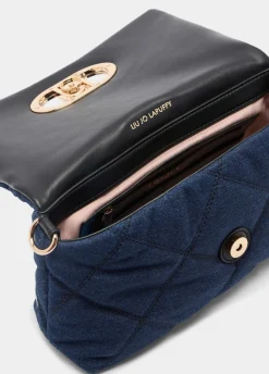 Liu Jo Sac format moyen LaPuffy en denim|Femme Sac Bandoulière