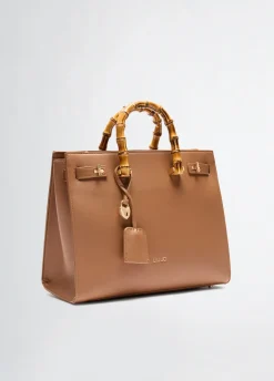 Liu Jo Sac grand format avec poignées effet bambou|Femme Sac À Main