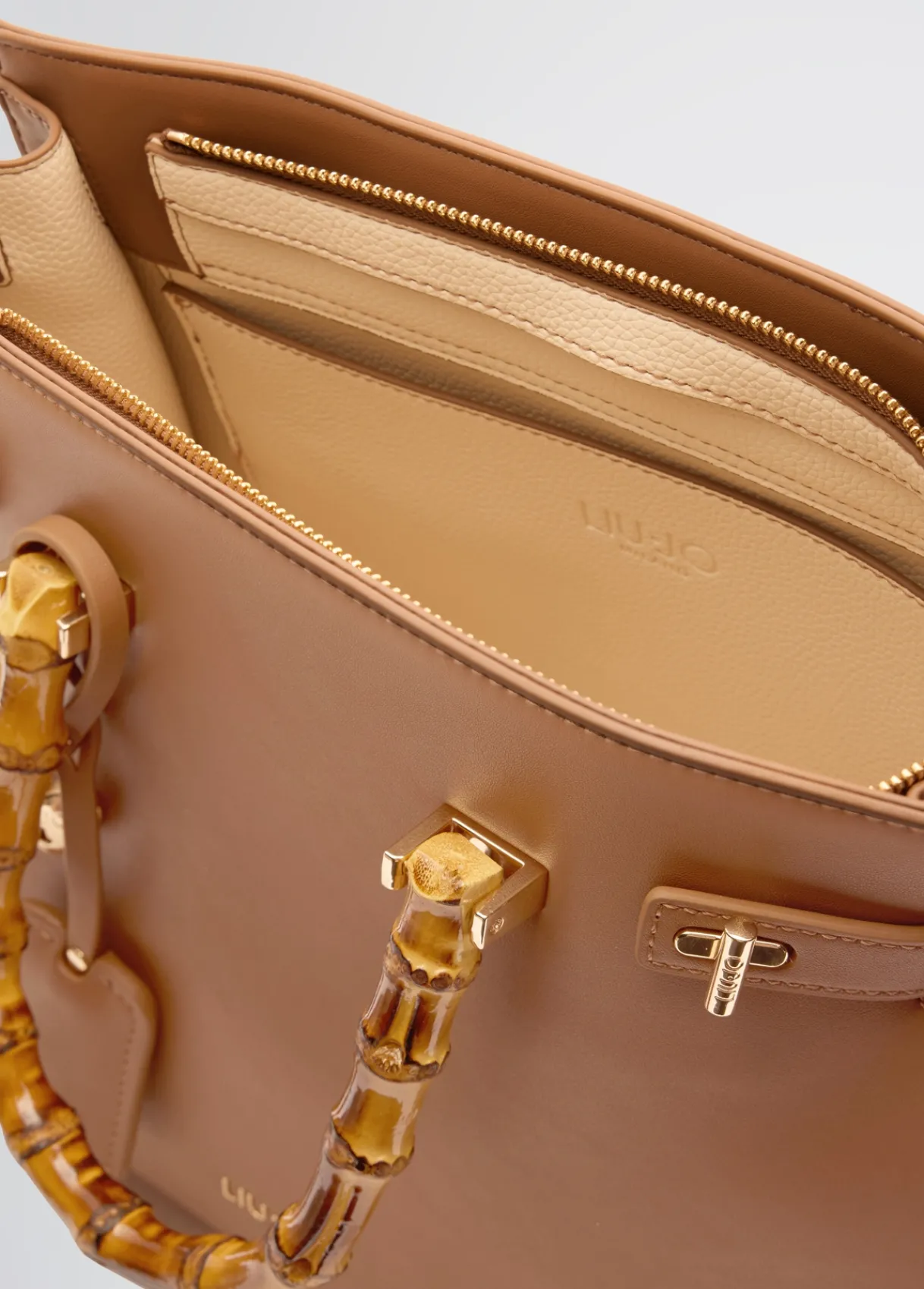 Liu Jo Sac grand format avec poignées effet bambou|Femme Sac À Main
