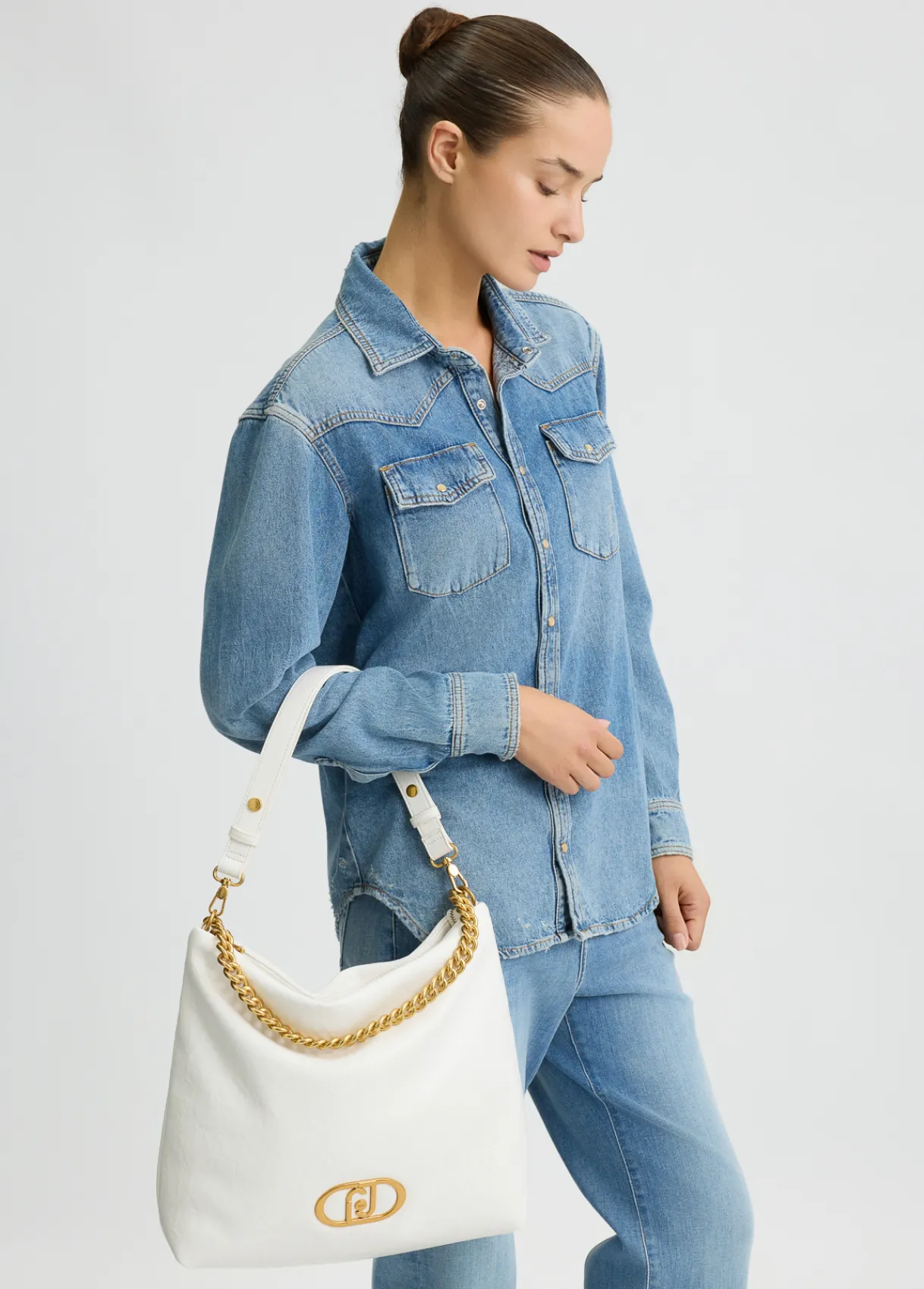 Liu Jo Sac hobo format moyen LaPuffy|Femme Sac Porté Épaule|Lapuffy