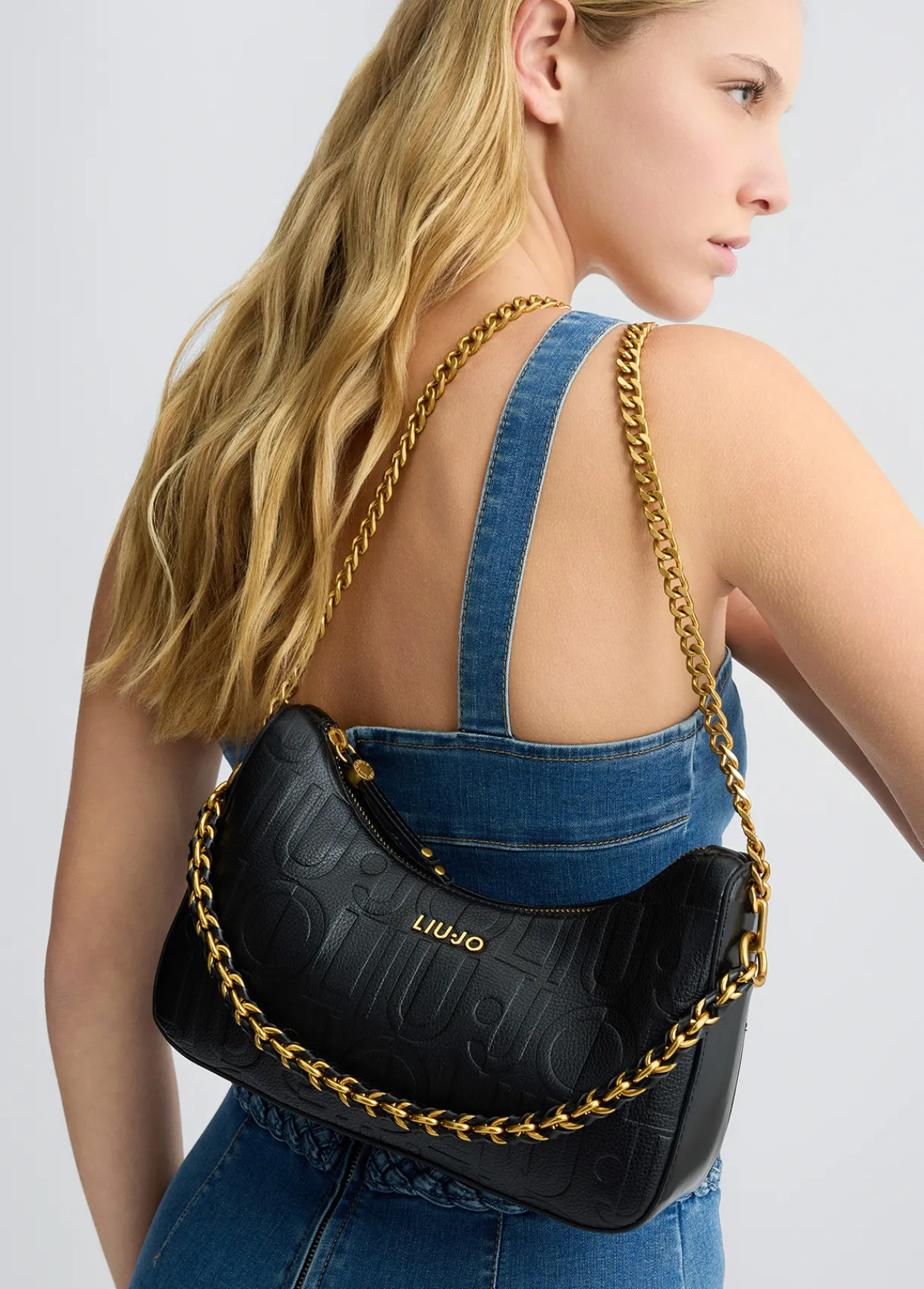 Liu Jo Sac hobo petit format avec logo|Femme Sac Porté Épaule
