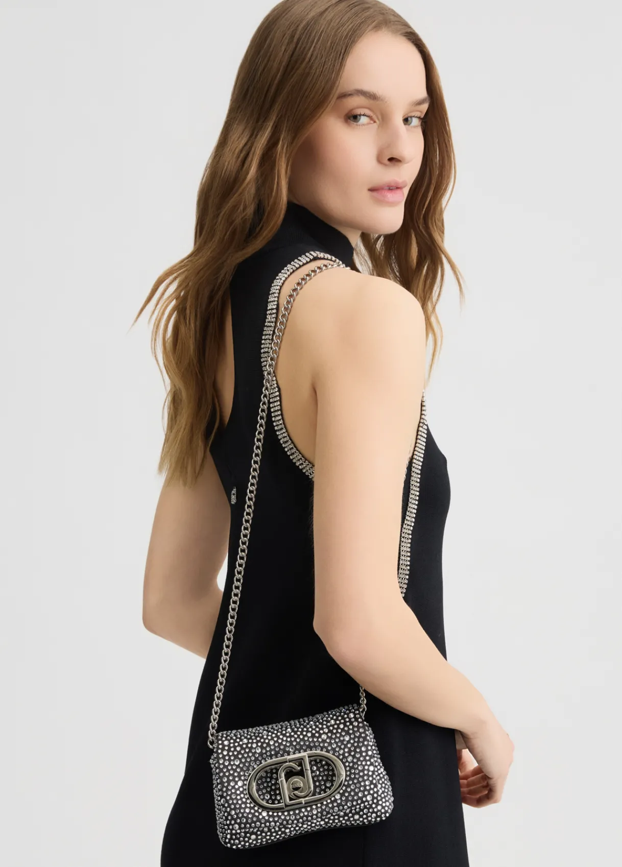 Liu Jo Sac LaPuffy format mini avec strass|Femme Sac Bandoulière|Lapuffy