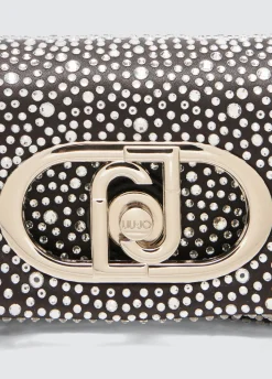 Liu Jo Sac LaPuffy format mini avec strass|Femme Sac Bandoulière|Lapuffy