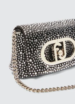 Liu Jo Sac LaPuffy format mini avec strass|Femme Sac Bandoulière|Lapuffy