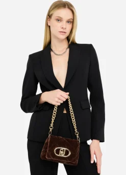 Liu Jo Sac petit format LaPuffy en velours|Femme Sac Bandoulière