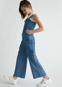Liu Jo Salopette en toile denim|Enfant Robes & Combinaisons