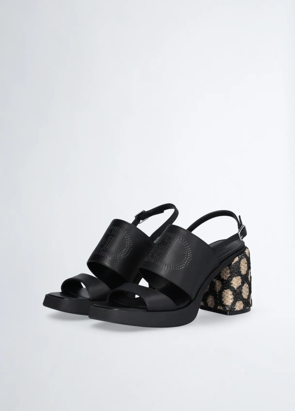 Liu Jo Sandales à talons en raphia|Femme Escarpins|Sandales