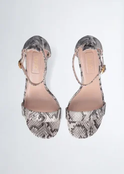 Liu Jo Sandales à talons hauts logotés|Femme Escarpins|Sandales