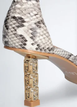 Liu Jo Sandales à talons hauts logotés|Femme Escarpins|Sandales