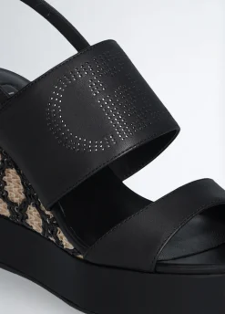 Liu Jo Sandales compensées en raphia|Femme Sandales