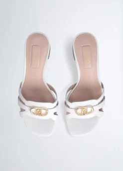 Liu Jo Sandales en cuir à talons larges|Femme Escarpins|Sandales