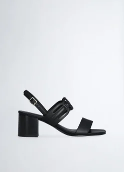 Liu Jo Sandales en cuir à talons larges|Femme Escarpins|Sandales