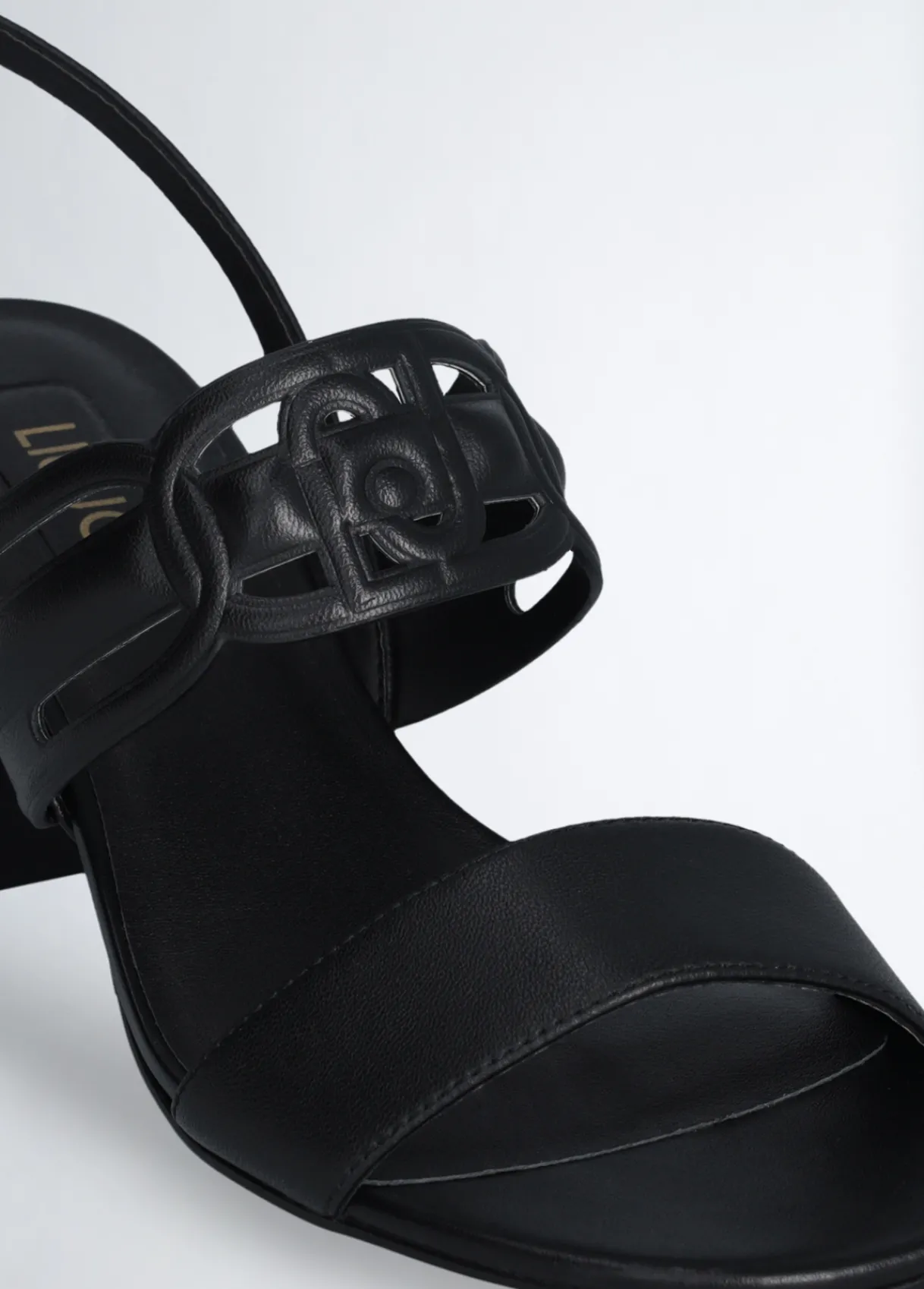 Liu Jo Sandales en cuir à talons larges|Femme Escarpins|Sandales