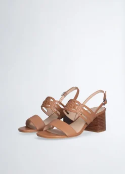Liu Jo Sandales en cuir à talons larges|Femme Escarpins|Sandales