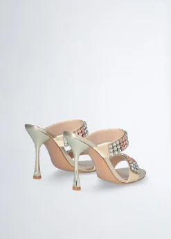 Liu Jo Sandales nées de pierres à talons|Femme Escarpins|Sandales