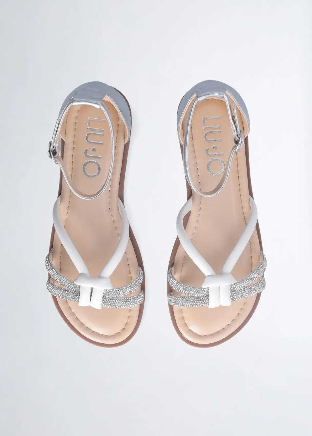 Liu Jo Sandales plates avec strass|Enfant Chaussures|Chaussures