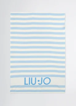 Liu Jo Serviette de plage en coton à rayures|Femme Mode Plage