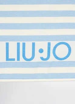 Liu Jo Serviette de plage en coton à rayures|Femme Mode Plage