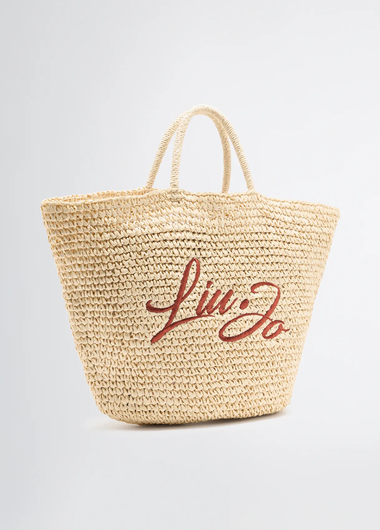 Liu Jo Shopper format moyen en raphia|Femme Sac Shopper|Mode Plage