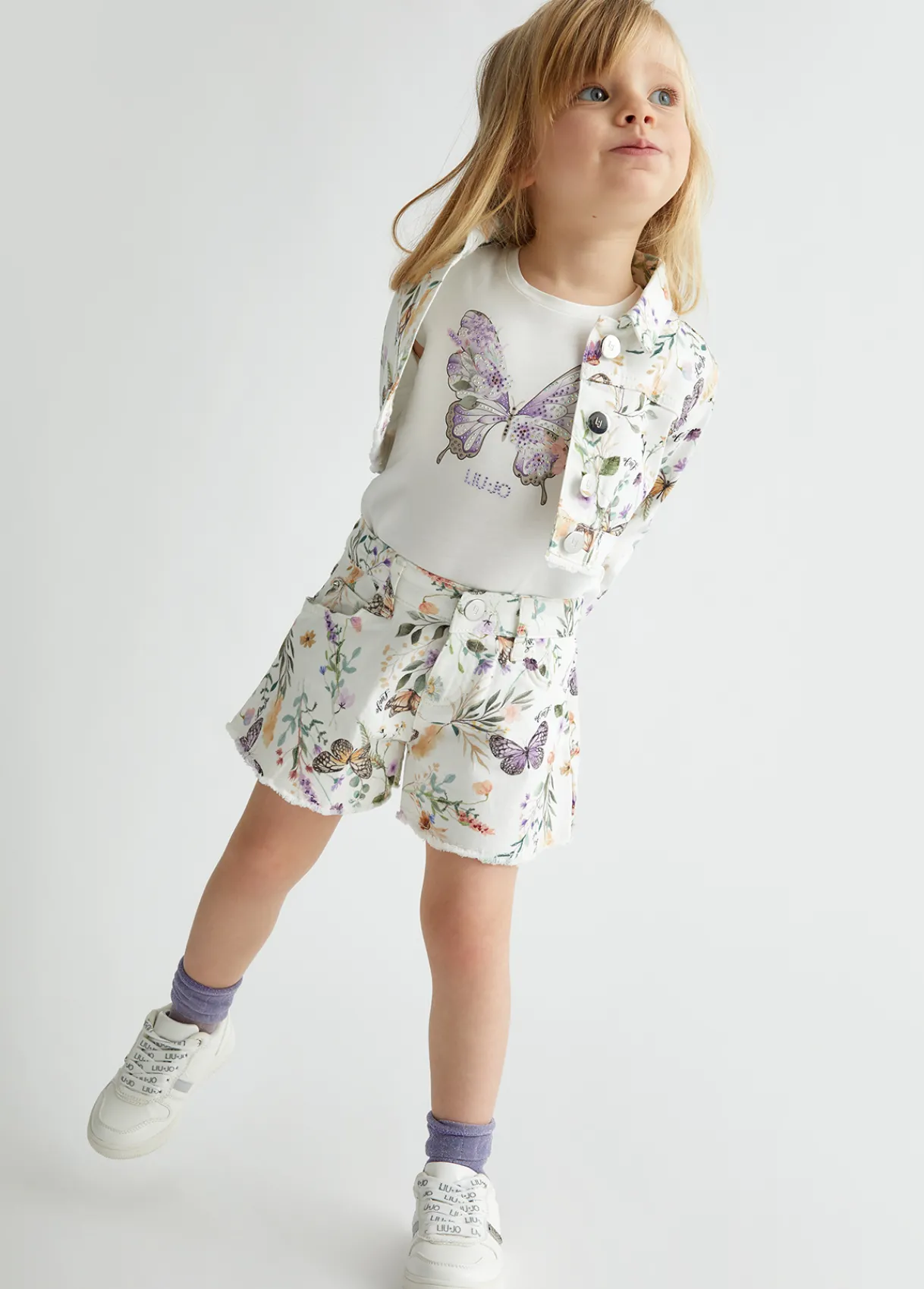Liu Jo Short en coton imprimé|Enfant Pantalons & Jupes