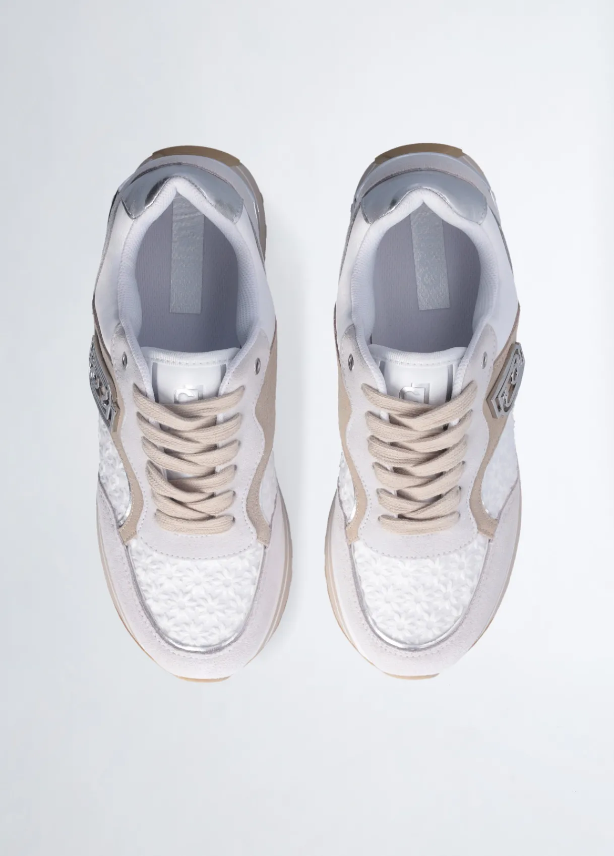Liu Jo Sneakers à plateforme avec broderies florales|Femme Sneakers
