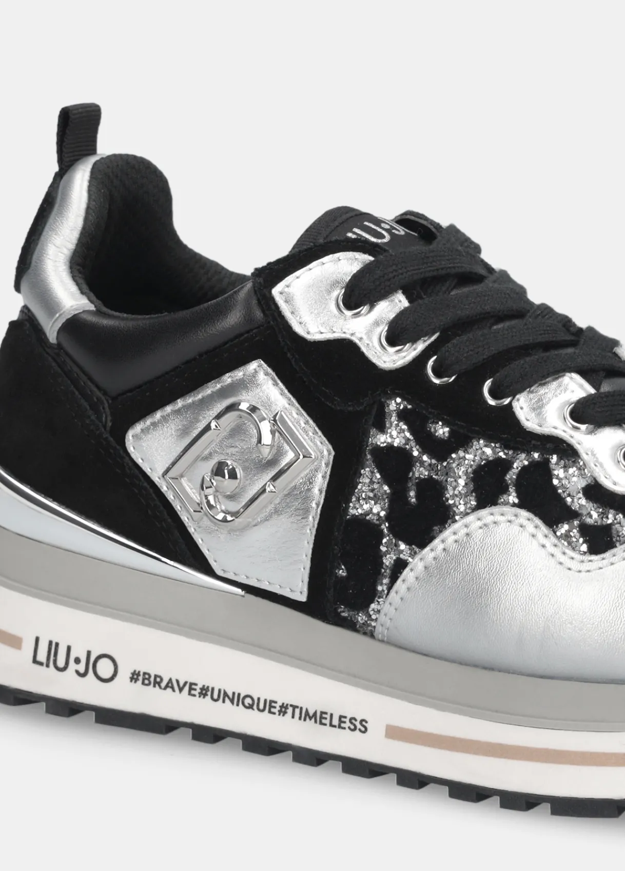 Liu Jo Sneakers à plateforme brillantes avec imprimé animalier|Femme Sneakers