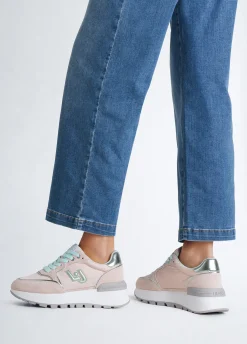 Liu Jo Sneakers à plateforme en daim et nylon|Femme Sneakers