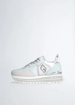Liu Jo Sneakers à plateforme en daim et maille filet|Femme Sneakers
