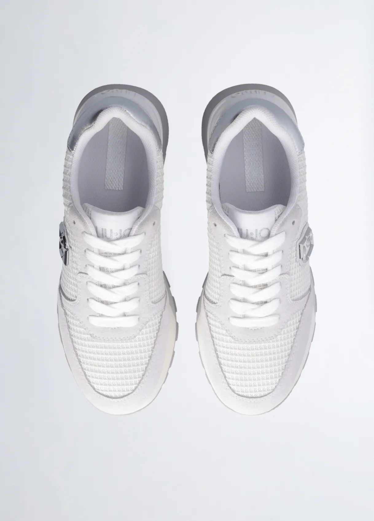 Liu Jo Sneakers à plateforme en daim et maille filet|Femme Sneakers