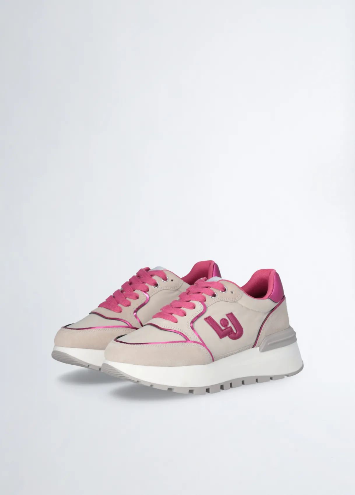 Liu Jo Sneakers à plateforme en daim et nylon|Femme Sneakers
