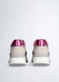Liu Jo Sneakers à plateforme en daim et nylon|Femme Sneakers