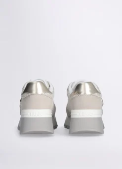 Liu Jo Sneakers à plateforme en daim et maille filet|Femme Sneakers