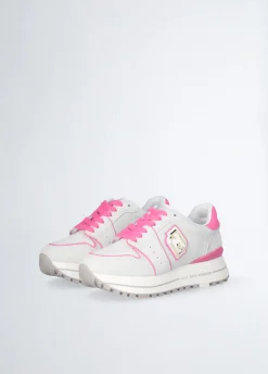 Liu Jo Sneakers à plateforme en daim et maille filet|Femme Sneakers