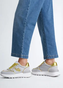 Liu Jo Sneakers à plateforme en daim et nylon|Femme Sneakers