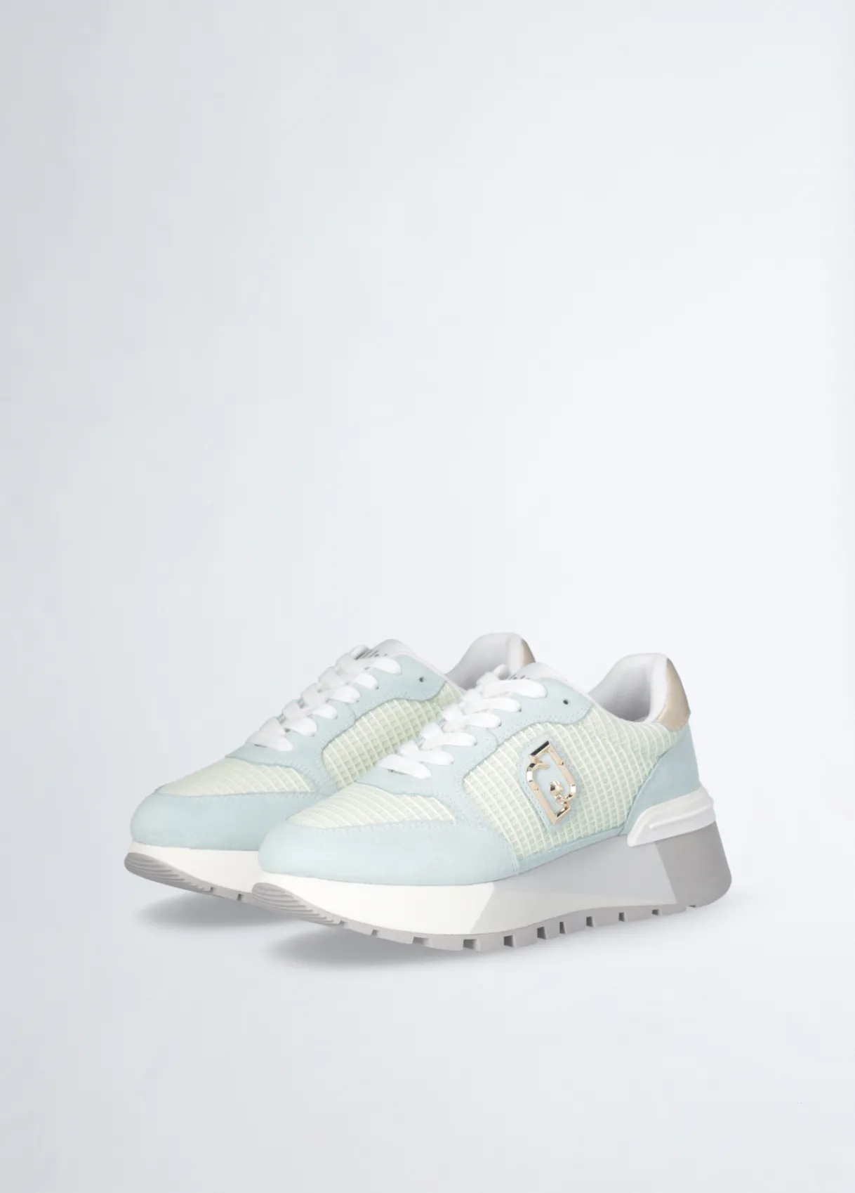 Liu Jo Sneakers à plateforme en daim et maille filet|Femme Sneakers
