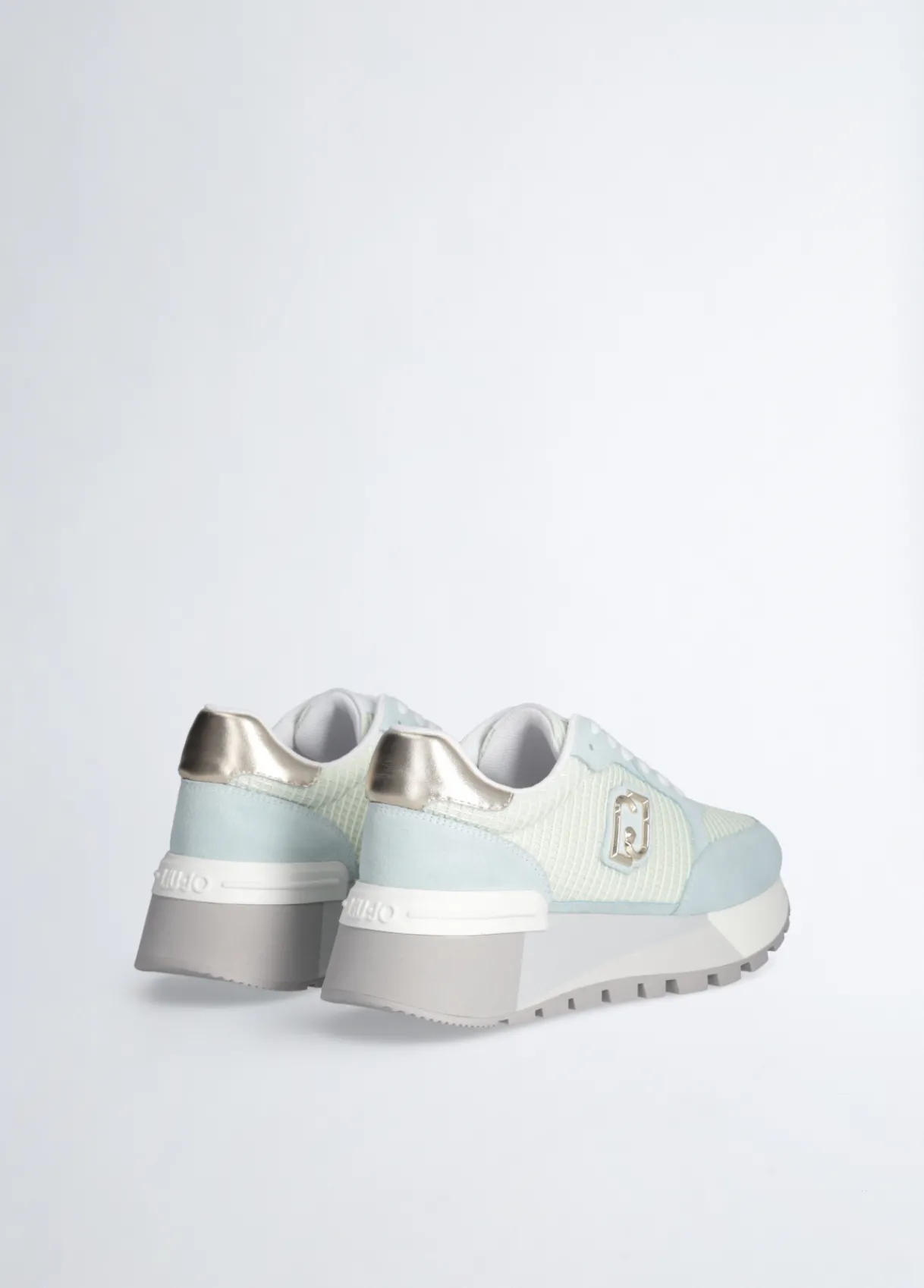Liu Jo Sneakers à plateforme en daim et maille filet|Femme Sneakers