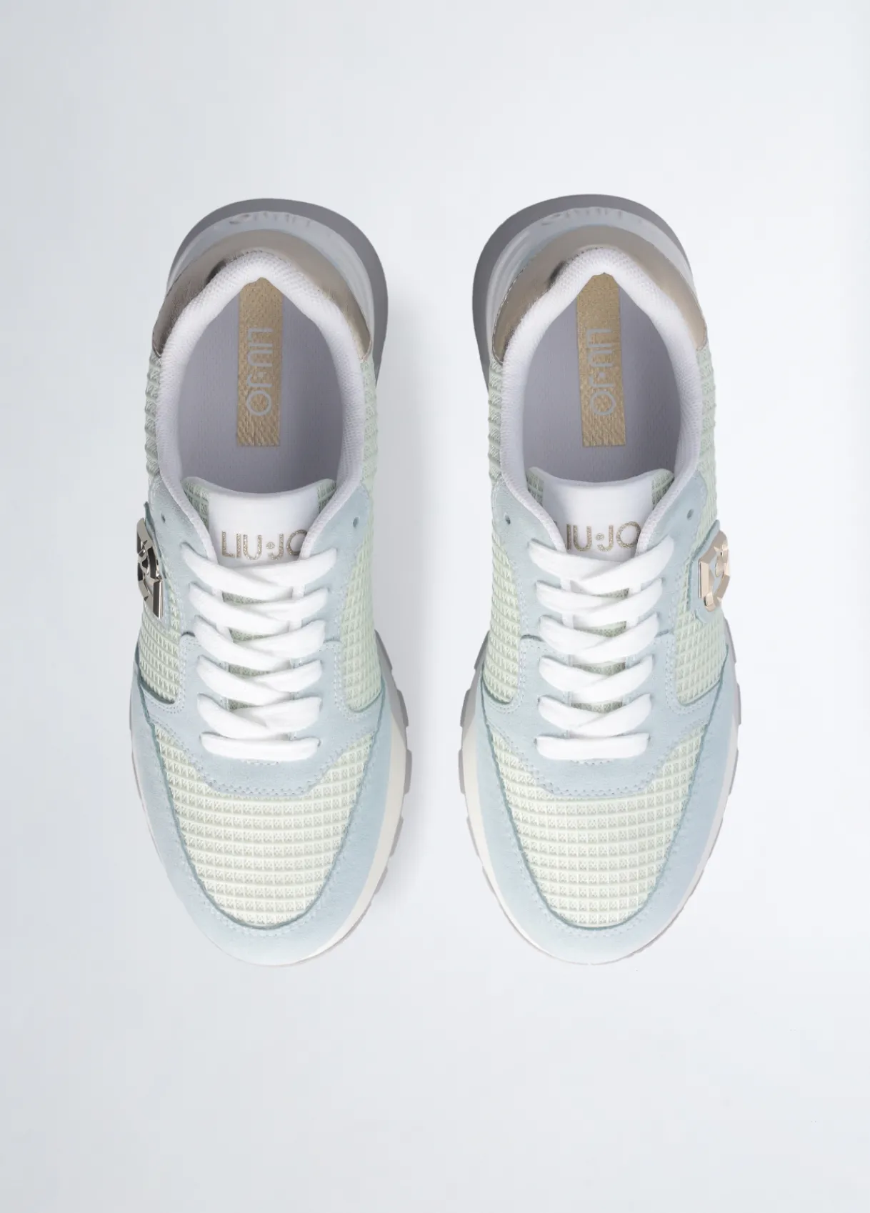 Liu Jo Sneakers à plateforme en daim et maille filet|Femme Sneakers