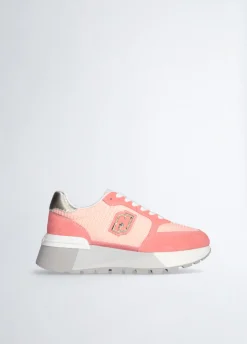 Liu Jo Sneakers à plateforme en daim et maille filet|Femme Sneakers