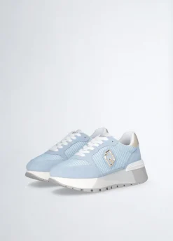 Liu Jo Sneakers à plateforme en daim et maille filet|Femme Sneakers